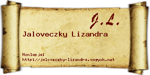 Jaloveczky Lizandra névjegykártya